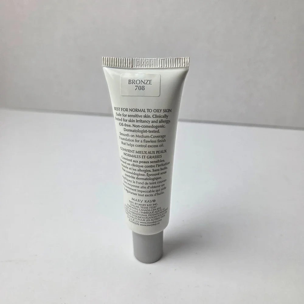 Mary Kay Medium Coverage Foundation 1 fl. oz. Bronze 708 Gray Cap 364200 - NOS